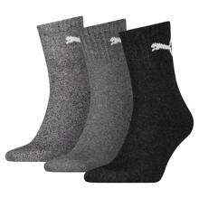 Puma Unisex Adult Crew Socks (Pack Of 3) (Grey) - Grey - View 1