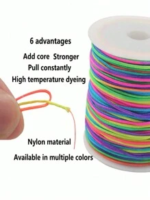 42meter/Roll Cord DIY Handmade Material Beads Clothing Handicraft Link Line Bracelet Necklace Accessories Handmade Decoration Line
