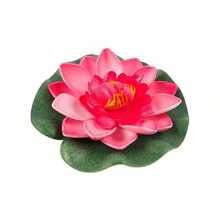 1pc X 10cm Artificial Fake Open Lotus Flower Floating Fish Pond Lily Pad Garden Decoration - Multicolor - View 10