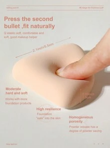 3pcs Makeup Powder Puff Ultra Soft Sponge Puff For Foundation Concealer And Powder Teardrop Powder Puff Foundation Sponge Blender Sponge For Liquid, Cream, And Powder