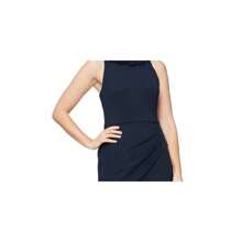 Alex Evenings Women's Floral Neck Sheath Dress Blue Size Medium - Multicolor - View 3