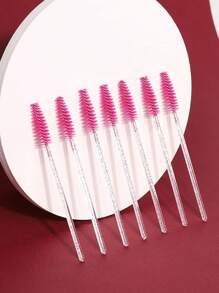 200 Stücke/100 Stücke/50 Stücke Wegwerf Wimpernbürstchen Mascara Wands Augenbrauen Augenwimpernverlängerungsspulies in Rot