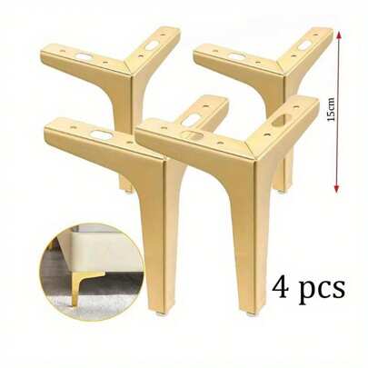 4pcs DIY Replacement Sofa Feet Metal Legs For Furniture Modern Triangle Feet Cabinet Couch Chair Heavy Duty Cabinet Couch Legs