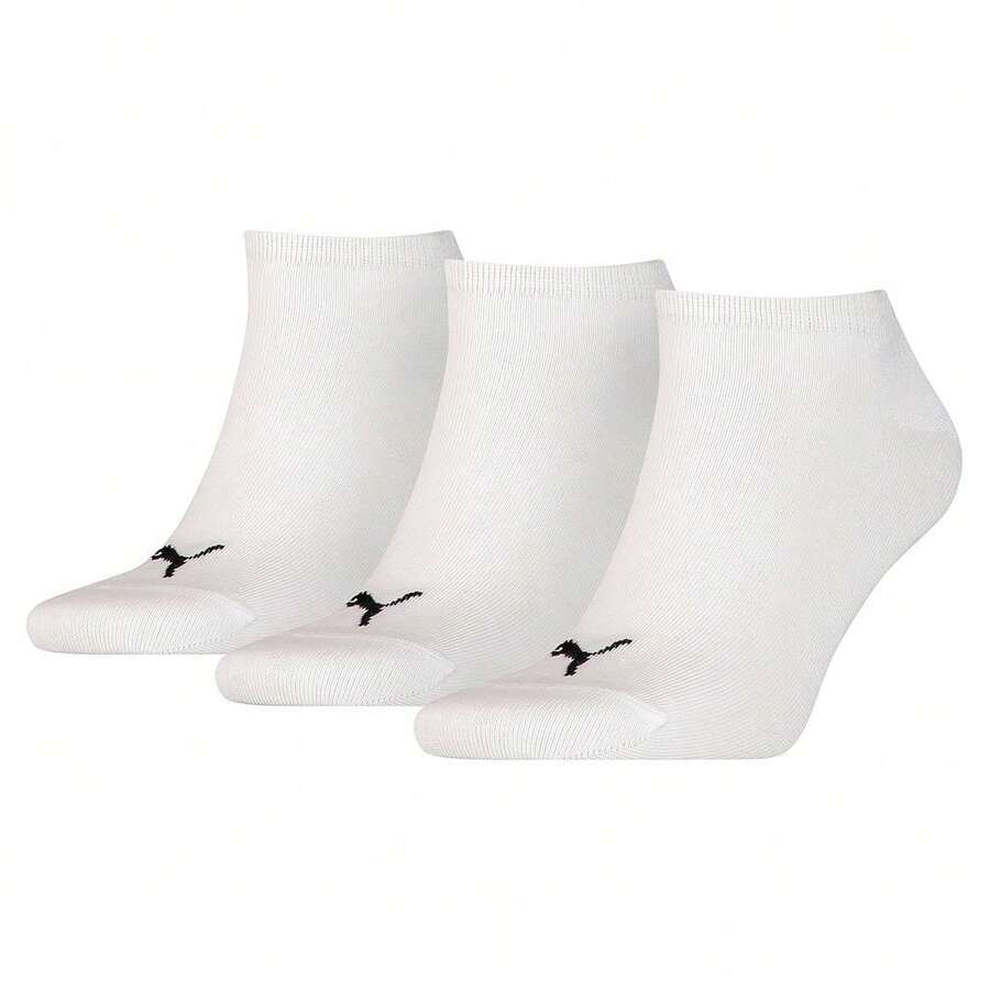 Puma Unisex Adult Invisible Socks (Pack Of 3) (White) - White - View 1