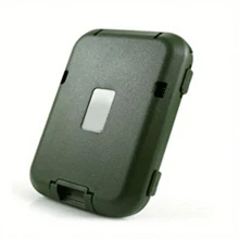 新款碳纤维钱包金属钱包钱包块男士超薄铝夹口袋现金休闲证件夹卡夹卡片夹钱包名片夹男士信用卡夹钱包迷你钱包钱包卡片钱包射频识别钱包 - 綠色 - 查看 10