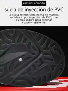 Tenis deportivos para hombre con rayas decorativas: Malla mesh transpirable, suela antideslizante para tenis y estabilidad talón. Versátiles para juego de tenis, caminata y estilo casual diario. - negro y rojo - Ver 7