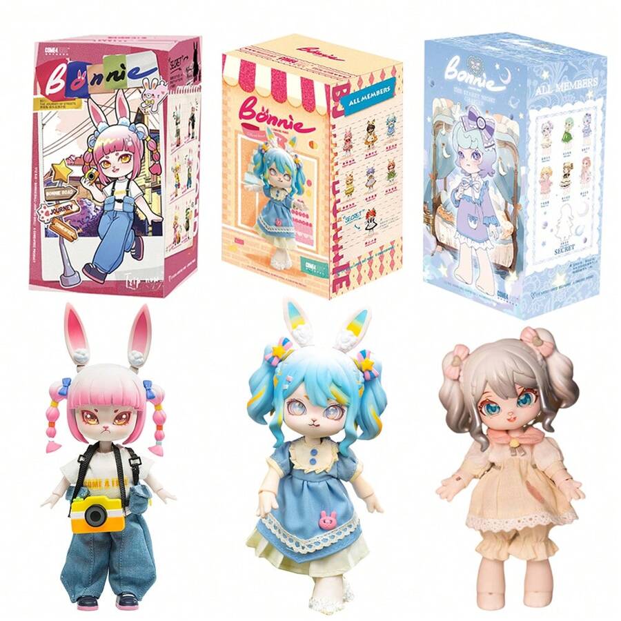 Bonnie Blind Box 1/12 BJD Ob11 Dolls Mystery Box Toys Cute Action Figure With Doll Clothes Gift,Bjd Doll,Blind Box,Bjd - Multicolor - View 1