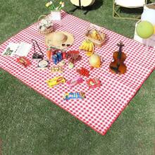 1pc Outdoor Picnic Mat, Waterproof Thick Beach Blanket, Portable Camping Pad For Grass Lawn Spring Travel