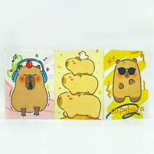 Bloc de notas de graffiti de Capybara: con varias formas de hazlo tú mismo, dibujos animados coloridos y lindos que destellan, patrones interesantes para encontrar diferencias, papel para colorear y rayar, papel todo en  hecho a mano para aliviar el estrés. - Amarillo - Ver 5