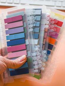 2800 Pieces Of 14 PET Semi Transparent Waterproof Plastic Index Paste Morandi Note Instruction Paste School Book Label Paste Office Classification Paste - Multicolor - View 2