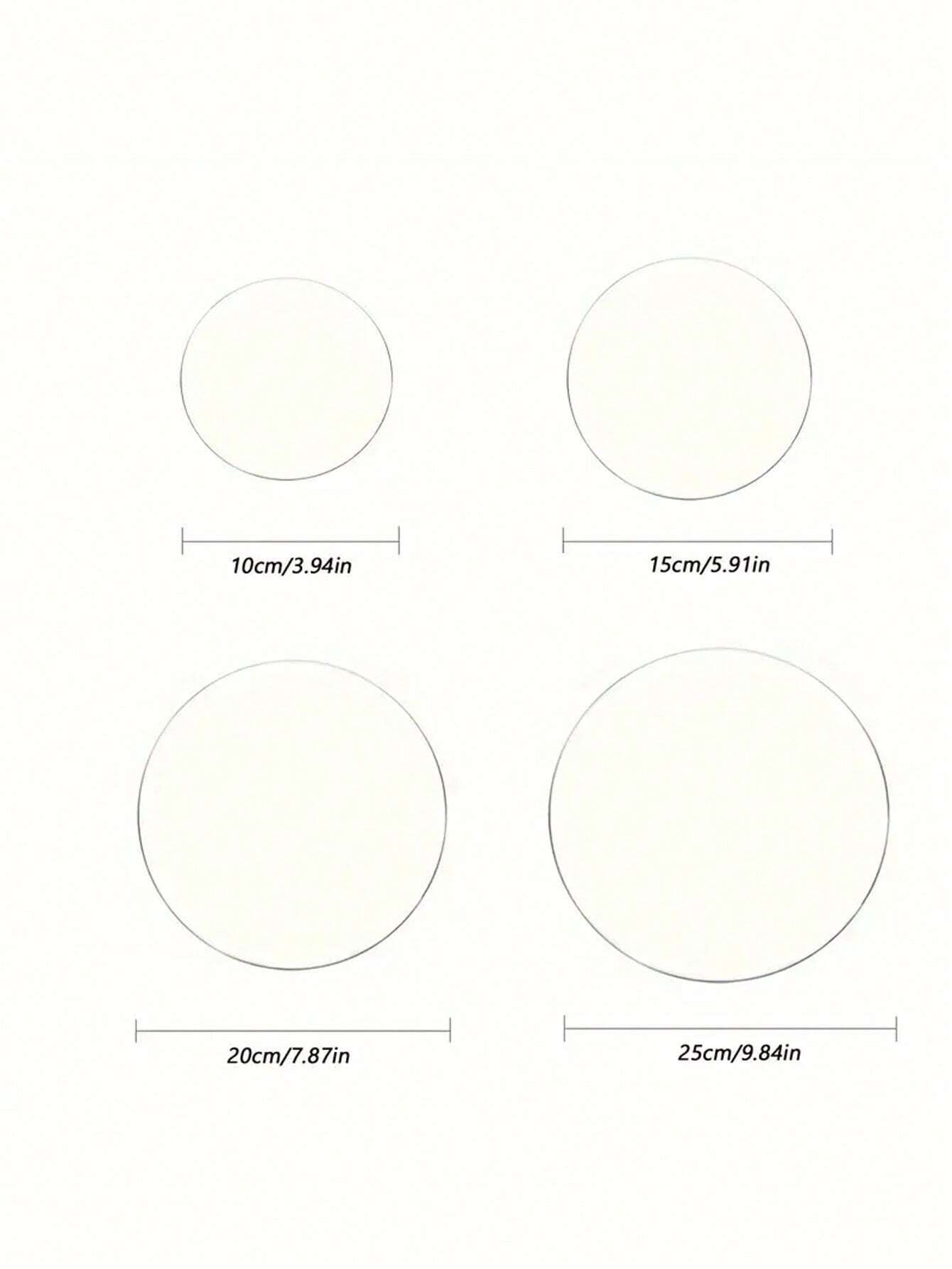 4/6/8/10in Clear Round Cake Display Stand, Acrylic Cake Stand Plate For