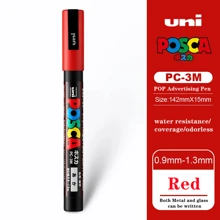 Bút dạ UNI PC-1M PC-3M PC-5M Bút dạ Graffiti Poster Bút quảng cáo Bút chống thấm nước Đồ dùng học sinh Văn phòng phẩm Vẽ tranh Nghệ thuật - Nhiều màu B - Xem 25