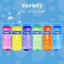 Joyfy 24 Pcs Bubble Bottles With Wand Assortment, 4oz Blow Bubbles Solution Novelty Summer Toy, Party Favors, Birthday, Outdoor & Indoor Activity - Nhiều màu - Xem 3