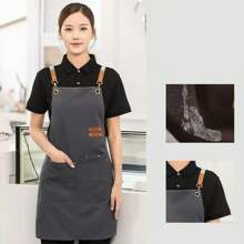 1pc Waterproof Apron Catering Tea Shop Apron Barista Apron Multi Purpose Clean Stain Resistant Apron Chef Apron - Multicolor - View 11