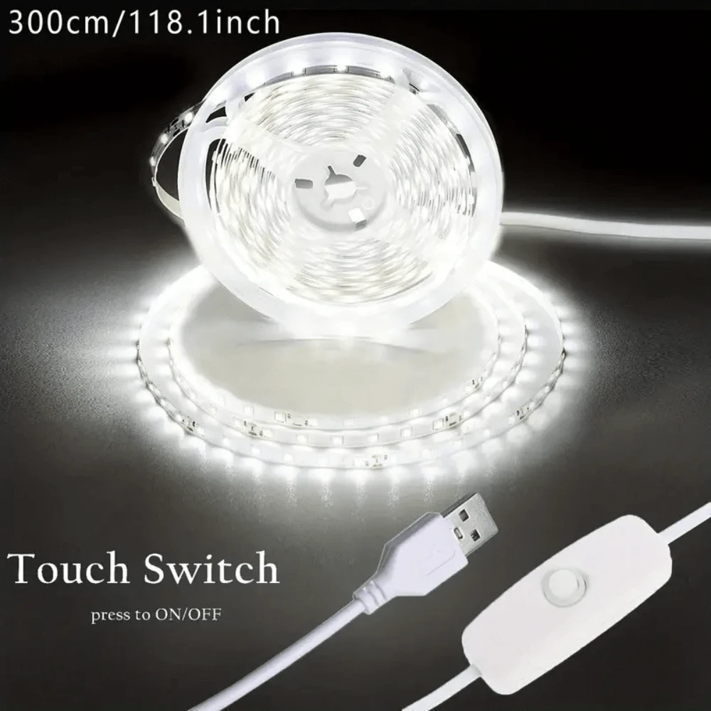 אור LED 5V 8W USB LED, תאורת LED רצועה לבנה, תאורת LED אחורית לטלוויזיה ...