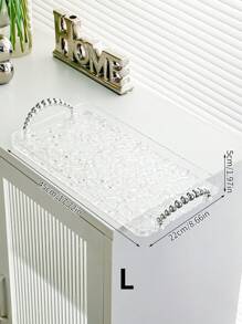 1 件高端水波纹纹理托盘适用于客厅、沙龙和茶几、矩形、厨房、圣诞礼物 - 彩色 - 查看 14