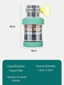 1pc Detachable Universal Tap Water Filter Nozzle Suitable For Kitchen Faucets - Multicolor - View 9