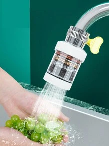 1pc Detachable Universal Tap Water Filter Nozzle Suitable For Kitchen Faucets - Multicolor - View 1