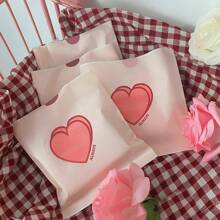 10个/20个/50个心形纸袋生日礼物，糖果包装袋，彩色糕点装饰袋，零食袋 - 粉色甜美风格，适合女孩情人节 - 彩色 - 查看 4