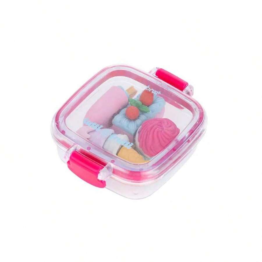 Borracha Tutti Frutti Marmitinha com 4un BRW - Multicolorido - Visão 1