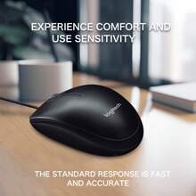 Logitech M100R Wired Usb Mouse,Office Mouse,Dark Black - Black - View 4