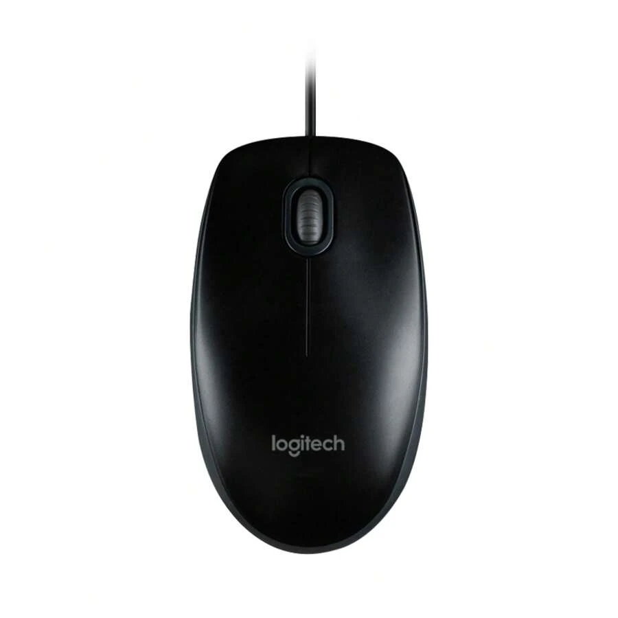 Logitech M100R Wired Usb Mouse,Office Mouse,Dark Black - Black - View 1
