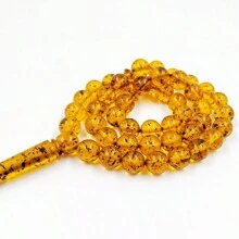 Tasbih Brown Resin Turkish Fashion 45 Prayer Beads Misbaha Bracelet Muslim Accessories On Hand