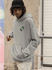 Men Sweatshirts - 灰色 - 查看 4
