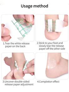 10 Stück / 20 Stück / 50 Stück atmungsaktive und hautfreundliche PU-Film-Fußschutzpolster, Anti-Blasen für Sport