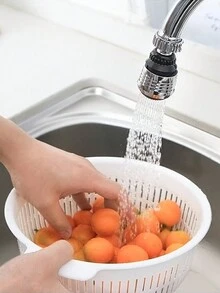 1 pieza Grifo a prueba de salpicaduras para cocina, boquilla de grifo giratoria de 360 grados con 2 modos, dispositivo ahorrador de agua - Multicolor - Ver 3