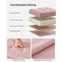 11.8 Inches Folding Storage Ottoman Bench, Storage Chest, Foot Rest Stool, Bedroom Bench With Storage