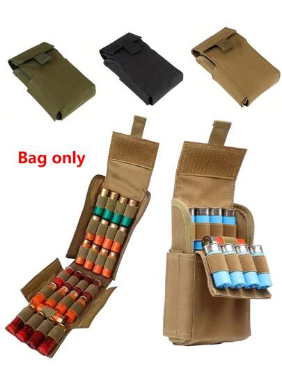 1pc 25 Rounds Ammo Reload Bag,12G Tactical Bullet Bag,Molle Shell Holder,Tool Ammo Bag Accessories,Quick Access Shotgun Shell Carrier