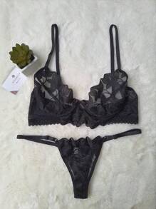 Women Sexy Lingerie Sets - 黑色 - 查看 1