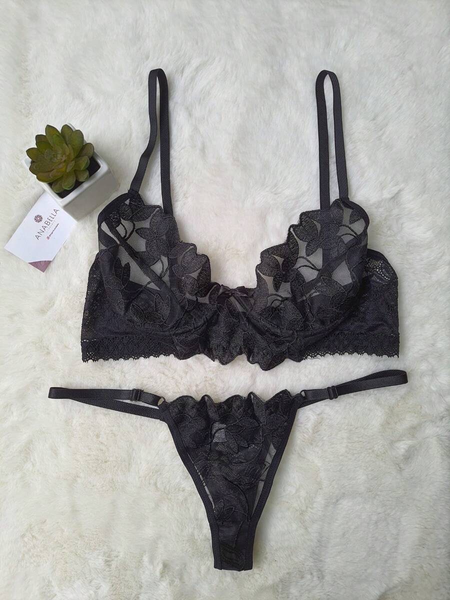 Women Sexy Lingerie Sets - 黑色 - 查看 1