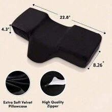 Wimpernkissen für Wimpernverlängerung, Memory-Schaumstoff, ergonomische Kurve zur Verbesserung der Halswirbelsäule, weiche Salonkissen für Make-up und Wimpernverlängerungen