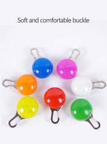 1 Piece Of Random Color Led Light-emitting Pet Pendant, Two Light-emitting Modes: Steady Light/quick Flash/off, Suitable For Cat And Dog Pendants, Night Reminder