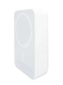 Power Bank Batería Inalámbrica Magnética 10,000 MH Compatible con iP Mag Safe 15W - Blanco - Ver 3