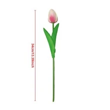5/10/20/30 Chiếc Cảm Ứng Bó Hoa Tulip Nhân Tạo Mùa Xuân Phục Sinh, Cành Hoa Tulip Giả Để Trang Trí Bàn Ăn Văn Phòng Tại Nhà Ngoài Trời, Khu Vườn Ngày Lễ Quà Tặng Ngày Của Mẹ Trang Trí Tiệc Ngày Lễ Cắm Hoa Bó Hoa Cưới - Hoa tulip nhân tạo màu gradient - Xem 9