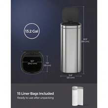 Cubos de Basura - Plateado - Ver 4