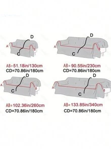 Ins風格沙發罩，通用高端防滑沙發毯，防刮沙發巾，多功能沙發保護套 - 咖啡色 - 查看 2