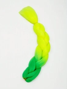 Pack Of 1 Large Braiding Hair 24Inch Suitable For Women Daily Holidays And Cosplay Braided Wear Green To Yellow Multicolour Fashion Synthetic Hair Crochet Hair Extensions Useful And Deft High Temperature Hair - Multicolor - View 7
