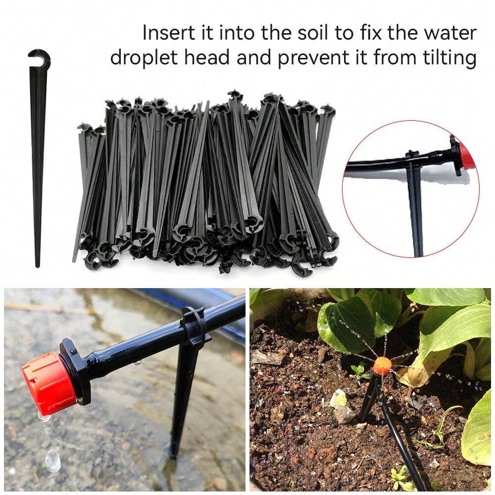 DIY Micro Drip Irrigation Kit 8m Pipe + 8 Drippers Automatic Watering
