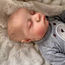 18inch 46cm Reborn Doll, Sleeping Doll Soft Full Vinyl Body Newborn Doll, Can Bath, Accompany Doll Gifts For Birthday Christmas Easter