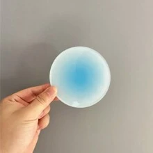 1 Pc Circular Gradient Candy Colored Coaster, Acrylic Anti Scalding And Thermal Insulation Mat, Dining Table Mat, Shooting Props, Decorative Ornaments - Multicolor - View 7
