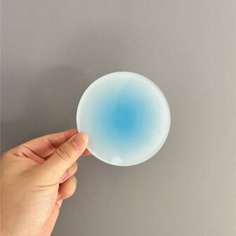 1 Peça Porta Copos em Acrílico Circular em Gradiente de Doces Coloridos, Isolante Térmico e Anti Escaldante, Tapete de Mesa de Jantar, Adereços de Filmagem, Enfeites Decorativos.