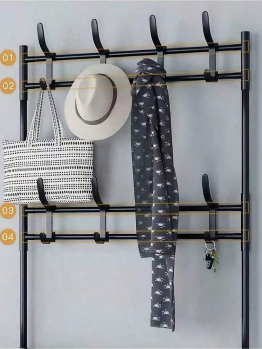1pc MultiPurpose Coat Hat Shoe Rack, Suitable For Living Room