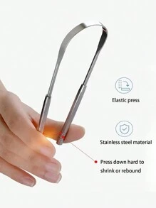 3pcs/Set Stainless Steel Tongue Scraper, Reusable Tongue Brush, Home Bathroom Bedroom Decoration, Travel Accessories, Wedding Party Birthday Gifts For Men, Women, Friends, New Year, Accessories, Fun Gift