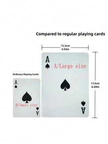 1 Set Of Super Creative Oversized Playing Cards, Large Size Playing Cards Suitable For Family Gatherings, Leisure Entertainment, Parties, Magic Shows And More