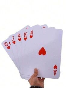 1 Set Of Super Creative Oversized Playing Cards, Large Size Playing Cards Suitable For Family Gatherings, Leisure Entertainment, Parties, Magic Shows And More