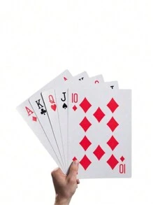 1 Set Of Super Creative Oversized Playing Cards, Large Size Playing Cards Suitable For Family Gatherings, Leisure Entertainment, Parties, Magic Shows And More